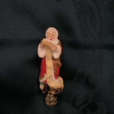 Санта рождественская лампа наконечник лампы 3,5 дюйма Санта с сумкой игрушек  - Изображение 1 из 4