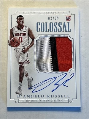 2015 National Treasures #350 Colossal Materials Patch Auto /99 D'Angelo Russell - Image 1 of 3