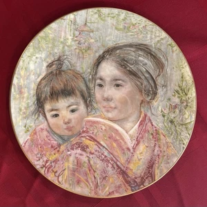 Piatto Internazionale Royal Doulton 1974 da Collezione Sayuri & Child 2° di una serie - Foto 1 di 14
