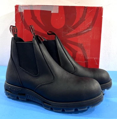NIB 9 US MEN'S REDBACK BOBCAT USBBK TPU SAFETY STEEL TOE BOOTS BLACK OIL KIP - Image 1 of 4