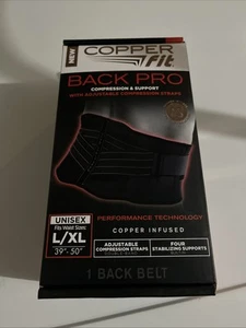 Copper Fit Black Back Pro Compression & Support With Adjustable Straps L / XL - Picture 1 of 1