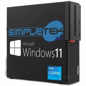 Computer Lenovo Thinkcentre M800 SFF i5 Win 11 RAM 8GB SSD 120 GB Serial RS232 - Picture 1 of 5