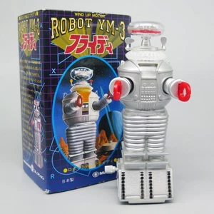 ROBOT YM-3 B9 Lost In Space Masudaya Japan 1997 w/ Box Vintage Wind Up Toy - Picture 1 of 12