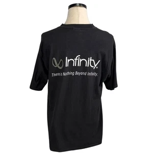 Camiseta negra grande vintage años 90 Hanes Beefy-T Infinity - Imagen 1 de 7