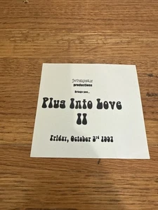 Vintage Plug Into Love II 2 1997 Concert Rave Trance Flyer Thee-O Claude Dev/nul - Picture 1 of 4