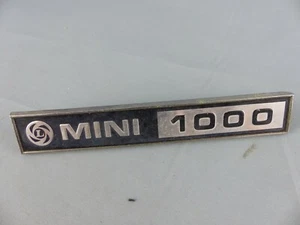 MINI COOPER 1000 sigle monogramme insigne logo emblème badge coffre en métal - Picture 1 of 2