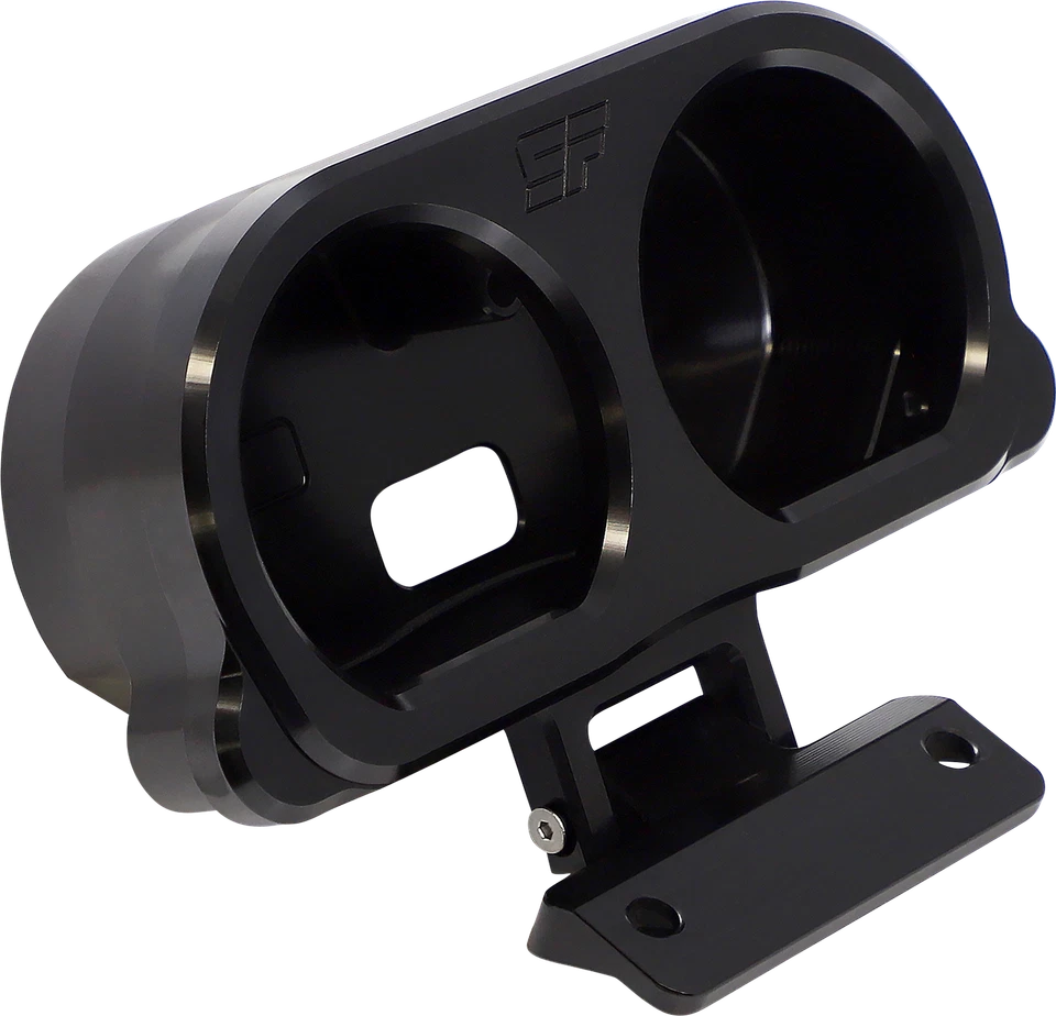 Suporte SLYFOX calibre duplo acabamento preto original de fábrica vendido cada hardware Harley Touring 15-22 - Imagem 1 de 1