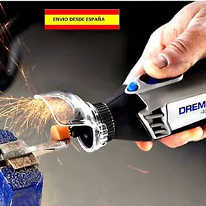 ESCUDO PROTECTOR PARA DREMEL SEGURIDAD INDUSTRIA BRICOLAGE MANUALIDADES ARTESANO - Imagen 1 de 4