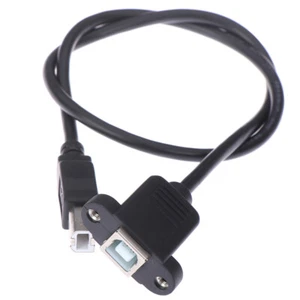 USB 2.0 Type B Male to Type B Female Printer Extension Cable With Panel Mount&$i - Picture 1 of 15
