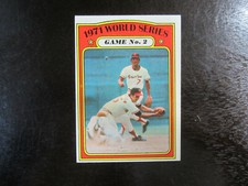 1972 Topps # 224 Mark Belanger Card Baltimore Orioles 1971 World Series Game 2