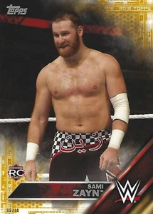 Sami Zayn 2016 Topps WWE Then Now Forever 5x7 Gold Rookie Card #140 /d /10 RC - Picture 1 of 10