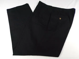 Vintage Wrangler Authentics Khakis Pants Men 38 x 32 Black 100% Cotton 4 Pocket  - Picture 1 of 7