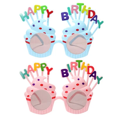 1PC Happy Birthday Glasses Fancy Dress Celebration Birthday Party Photo Prop - Image 1 of 4