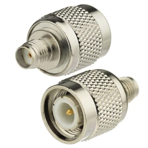 2-Pack SMA Female to TNC Male Coax Adapter for Radio LTE Antenna Router Antenna - Picture 1 of 3