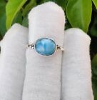 Larimar Designer handmade Jewelry ring 925 Sterling Silver All Size Available