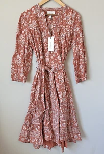 Cleobella Ethically Handmade Artisan Crafted Sara Midi Dress Sz M Hi Low New NWT - Picture 1 of 16