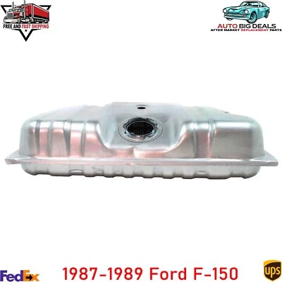 19 Gallons Fuel Gas Tank Silver Steel With Lock Ring For 1987-1989 Ford F-150 Foto 1 de 4