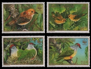 Islas Cook 1989 - Mi-Nr. 1278-1281 ** - Estampillada sin montar o nunca montada - Pájaros / Pájaros - Imagen 1 de 1
