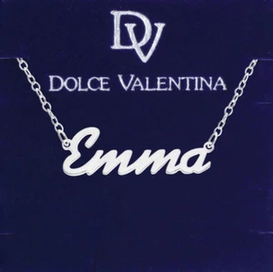 925 Sterling Silber EMMA Namenskette Damen Mädchen Anhänger Geschenk für Sie - Bild 1 von 10