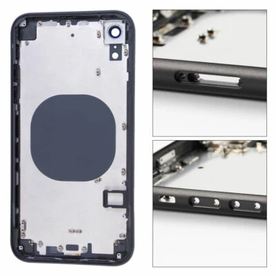Replacement For iPhone XR 6.1" Back Glass Door Housing Best Battery Cover Frame  - Image 1 of 4