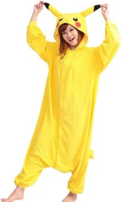 Цельная пижама для косплея на Хэллоуин Pokemon Pikachu Sazac из флиса Kigurumi - Изображение 1 из 4