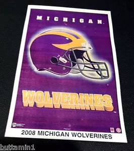 Michigan Wolverines 2008 Starline Mini Promo Poster 3" x 5" Inches - Picture 1 of 2