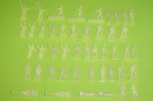 VINTAGE AIRFIX HO/OO WW2 USAAF PERSONNEL / GROUND CREW COMPLETE SET UNBOXED - Picture 1 of 3
