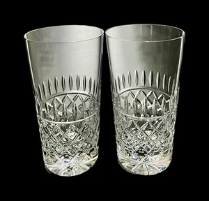 2er Set Galway Kelly Bleikristall 5-5/8" flache Longdrinkgläser 13 Unzen EUC - Bild 1 von 7