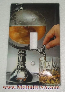 Global Whisky Flasche Glas Lichtschalter & mehr Wandabdeckung Platte Wohnkultur - Bild 1 von 36