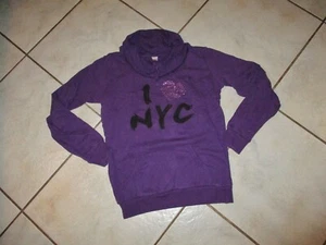 Super Sweat-Shirt HERE & THERE by C&A Gr.170/176 lila I Love NYC - Bild 1 von 3