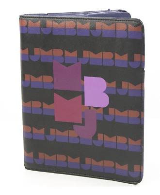 Marc Jacobs Dark Ultraviolet Multi Logo Tablet iPad Folio Book Case NWT  - Image 1 of 3