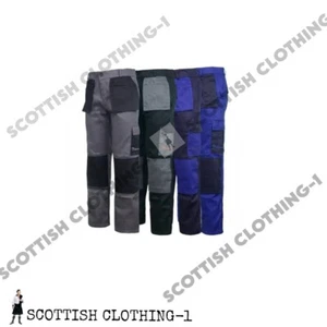 Work Wear Trousers Pants Knee Pad Pockets Men's Cargo Pockets Cargo Pant - Picture 1 of 10