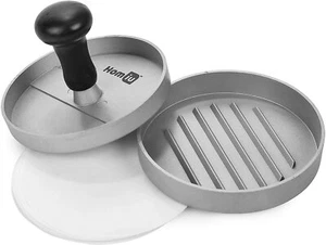Prensa antiadherente para hamburguesas Homiu, hamburguesa de aluminio, cocina de barbacoa - Imagen 1 de 12