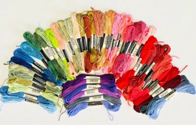 EMBROIDERY FLOSS BUNDLE OF 49 ASST COLORS - Image 1 of 4