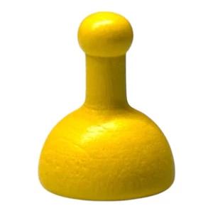 Clue Nostalgia Edition Colonel Mustard Yellow Wood Token Pawn Mover Replacement - Picture 1 of 2