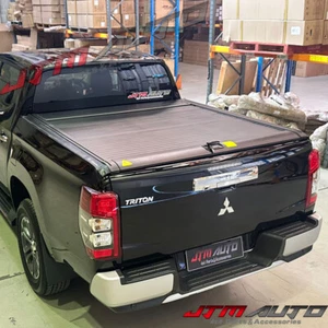 Retractable Roller Shutter Hard Lip LED toSuit Mitsubishi Triton MQ MR 2015-2024 - Picture 1 of 9