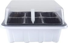 12 Sets 72 Holes Dome Seed Tray Plant Germination Kit Garden Seed Starting Tray
