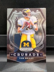 2020 PANINI - TOM BRADY - PRIZM DRAFT PICKS CROCIATA BASE CROMATA #100 G.O.A.T $$$ - Foto 1 di 2