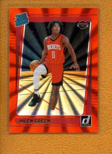 Jalen Green 2021-22 Donruss Rated Rookie Orange Laser RC #209