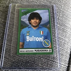 PANINI CALCIATORI 1987/88 NAPOLI MARADONA FIGURINA N.180 ESAURITA - Foto 1 di 2