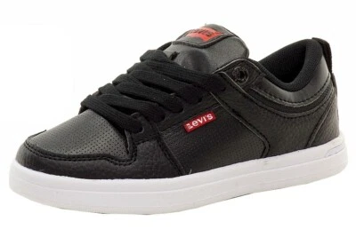 Zapatillas deportivas negras de moda Levi's Preston para niños Foto 1 de 4