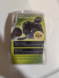 Trailer Wiring Harness-Plug-In Simple Multi-Tow 6 Round And 4 Flat Harness 40965 - Imagen 1 de 5