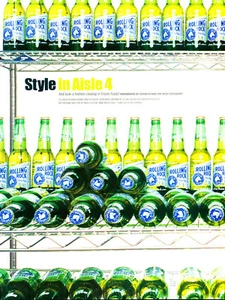 ROLLING ROCK BEER AD #1 RARE OOP 2 PAGES - Picture 1 of 3