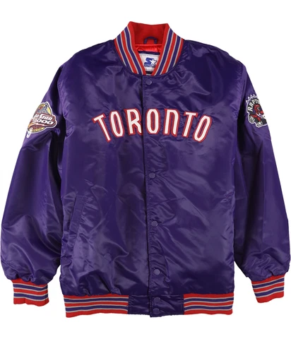 STARTER Mens Toronto Raptors Varsity Jacket, Purple, XXX-Large (Regular) Cover