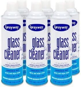 Sprayway Glass Cleaner - 6 Cans With Free & Fast Delivery All Over USA
