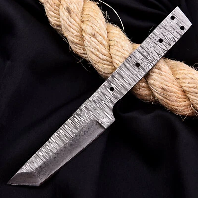 8" CUSTOM HANDMADE FORGED DAMASCUS STEEL BLANK BLADE C2 - Image 1 of 4