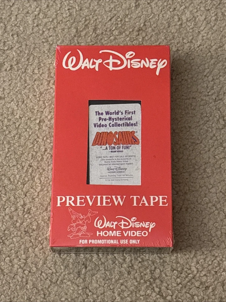 Dinosaurs Vhs Screener Preview Promo New Sealed Walt Disney - Image 1 of 4
