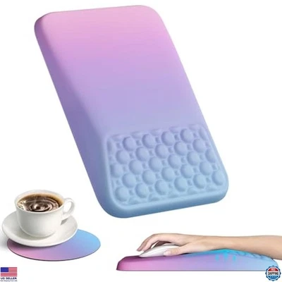 Ergonomic Mouse Pad with Wrist Rest - Comfortable Pain Relief Support Purple - Image 1 of 4