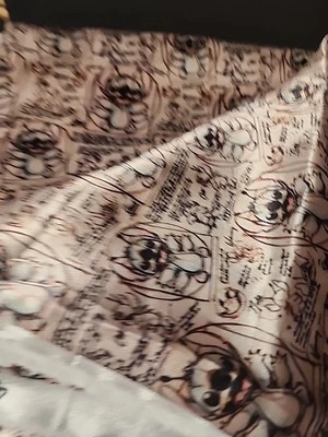 Tela de seda Stitch Lilo Disney 5 pies X 5 pies nueva súper suave Foto 1 de 4