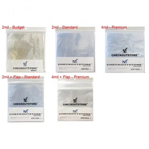 Clear Plastic OPP for 12" Vinyl 33 RPM Records (Outer Sleeves) Lot - Imagen 1 de 11